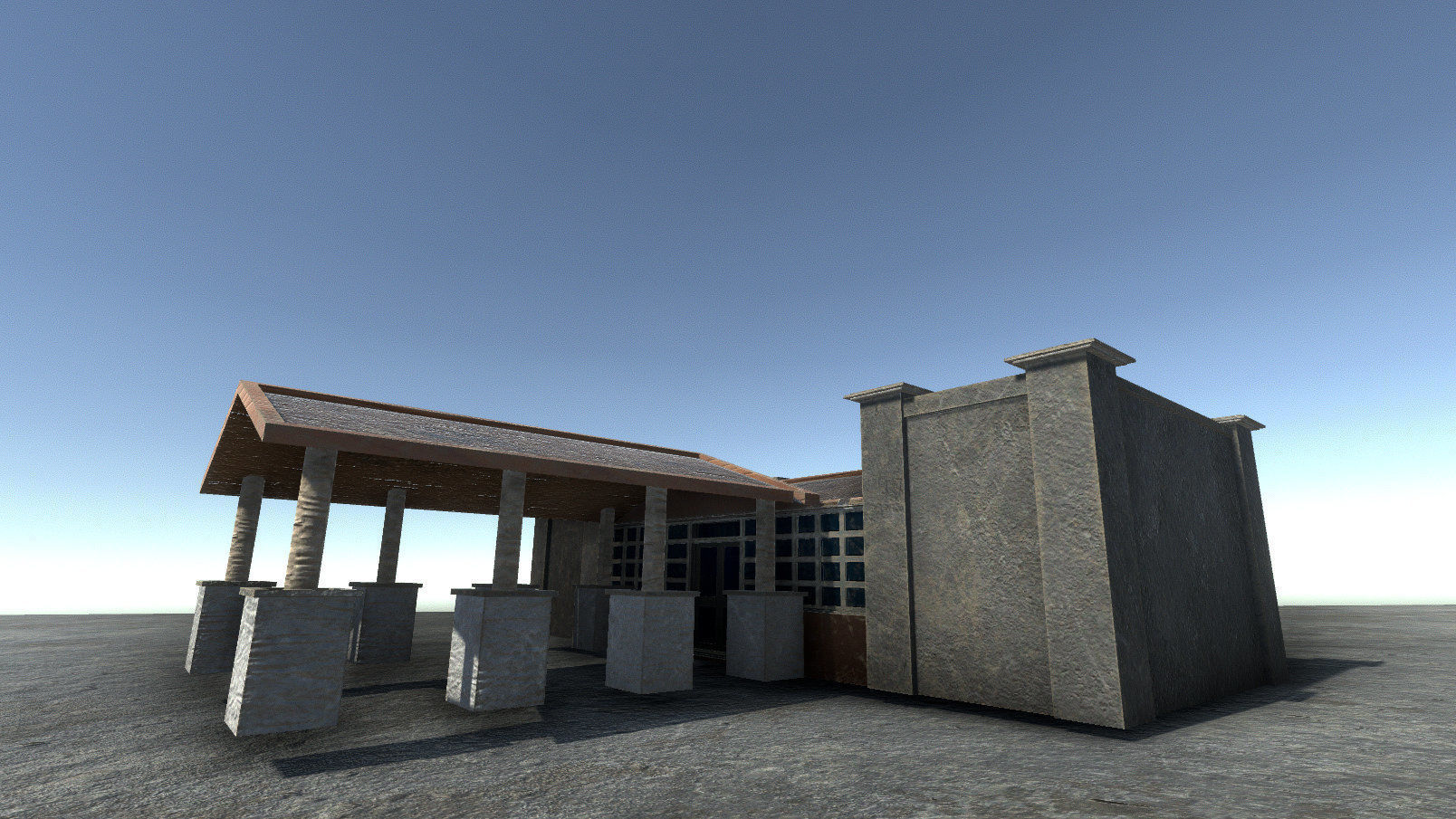 42 buildings for Unity and Unreal Engine Package Low-poly 3D model_39