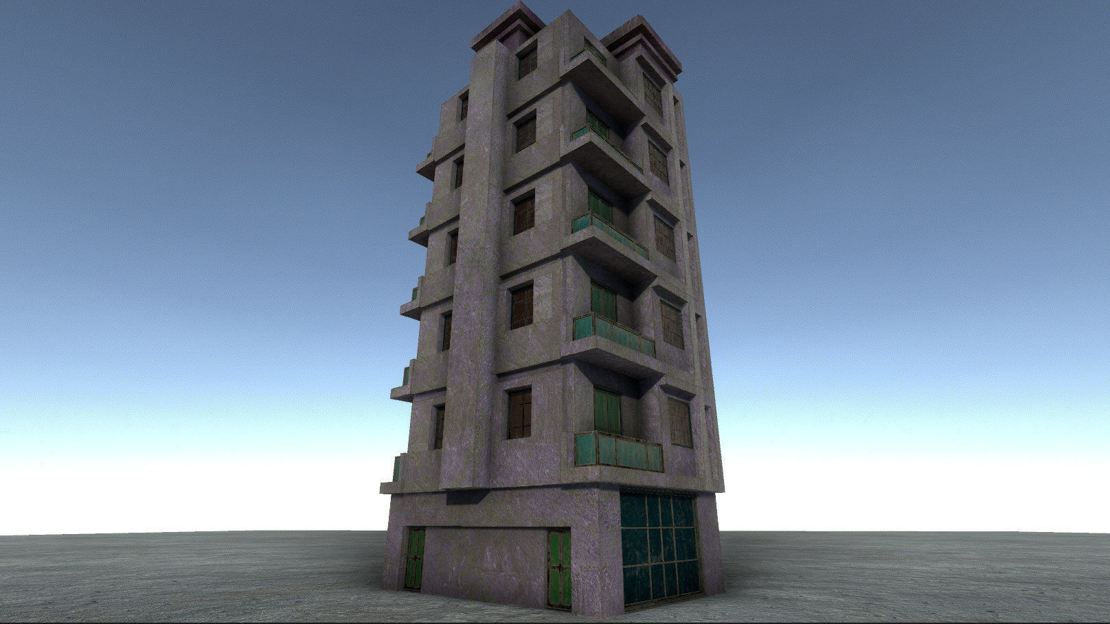 42 buildings for Unity and Unreal Engine Package Low-poly 3D model_34