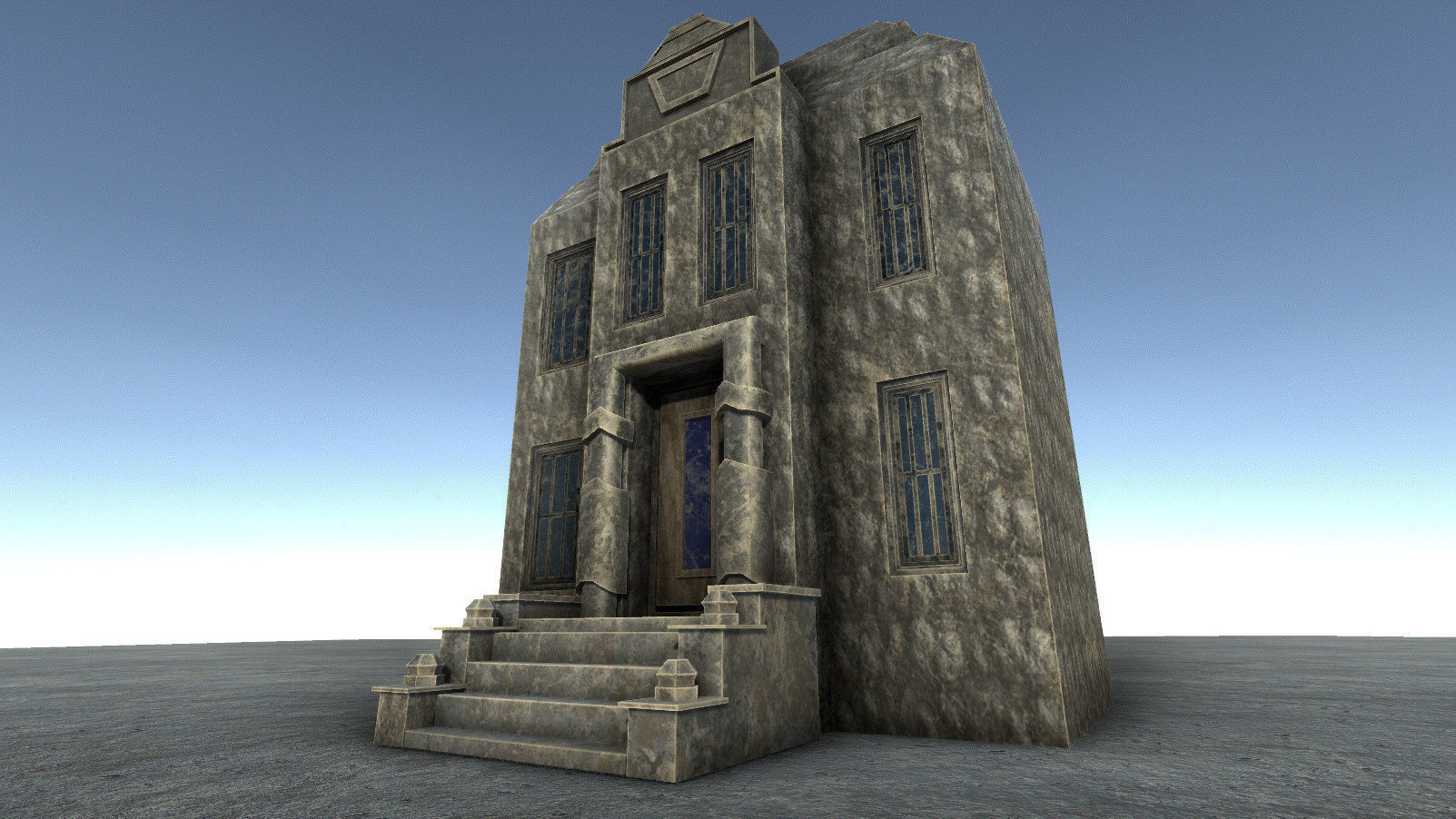 42 buildings for Unity and Unreal Engine Package Low-poly 3D model_31