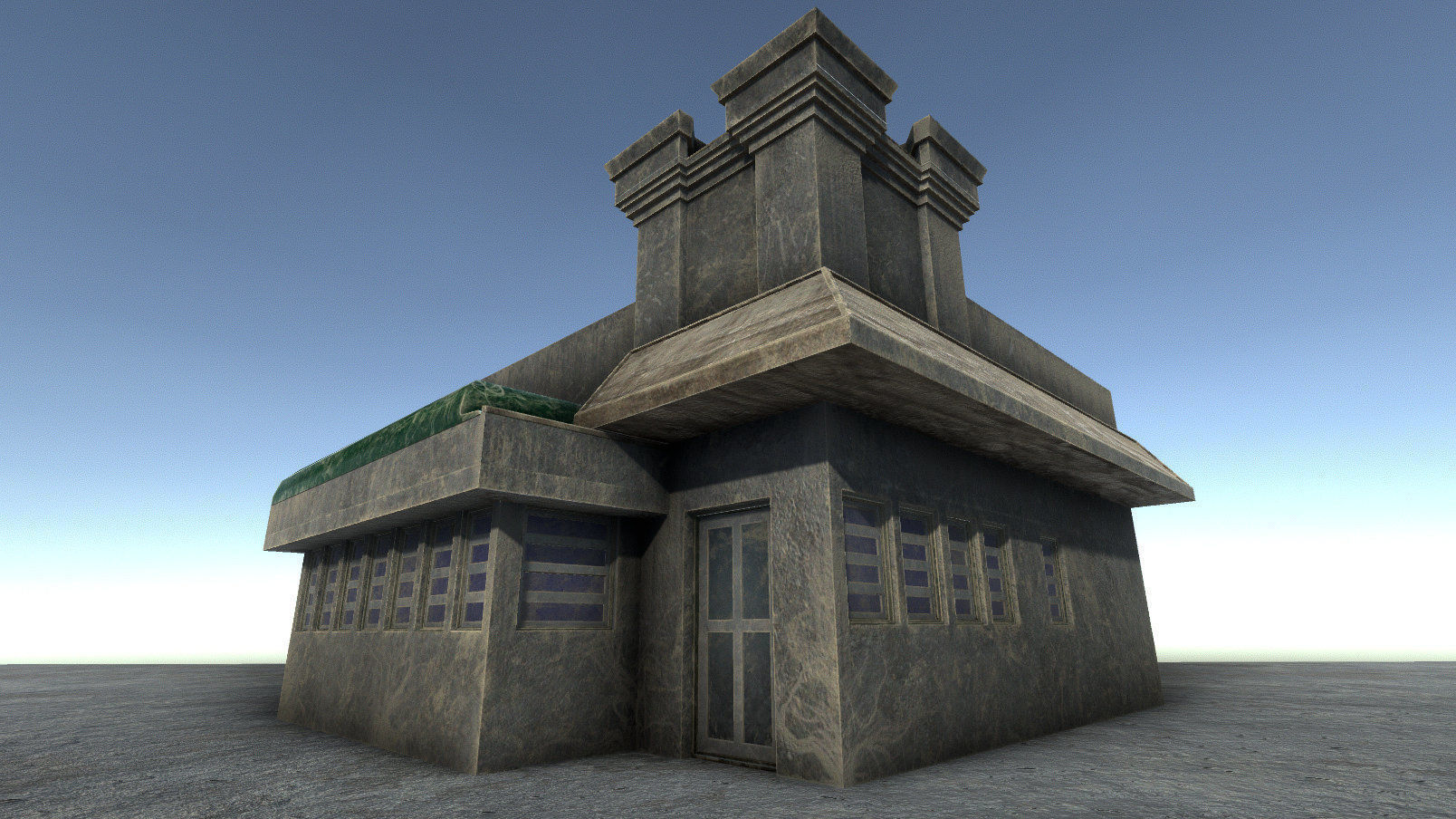 42 buildings for Unity and Unreal Engine Package Low-poly 3D model_17