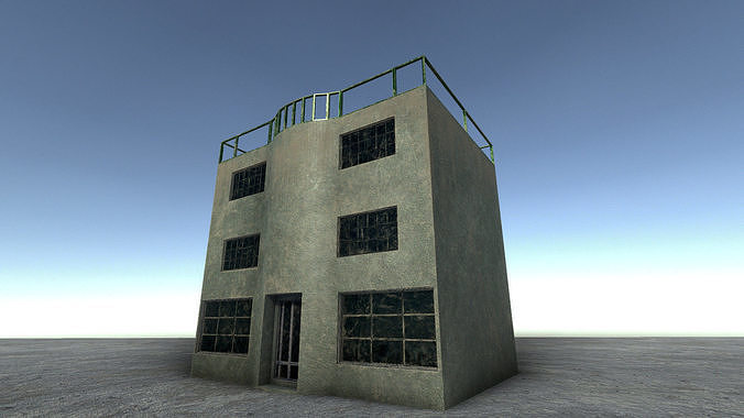 42 buildings for Unity and Unreal Engine Package Low-poly 3D model 7