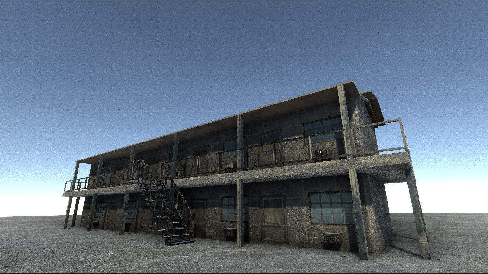 42 buildings for Unity and Unreal Engine Package Low-poly 3D model_19