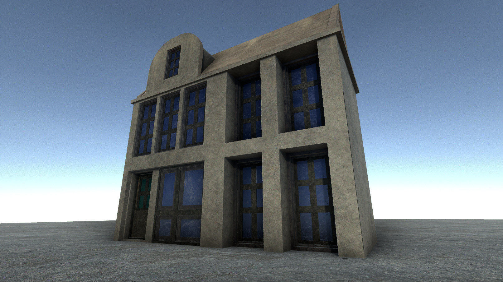 42 buildings for Unity and Unreal Engine Package Low-poly 3D model_32