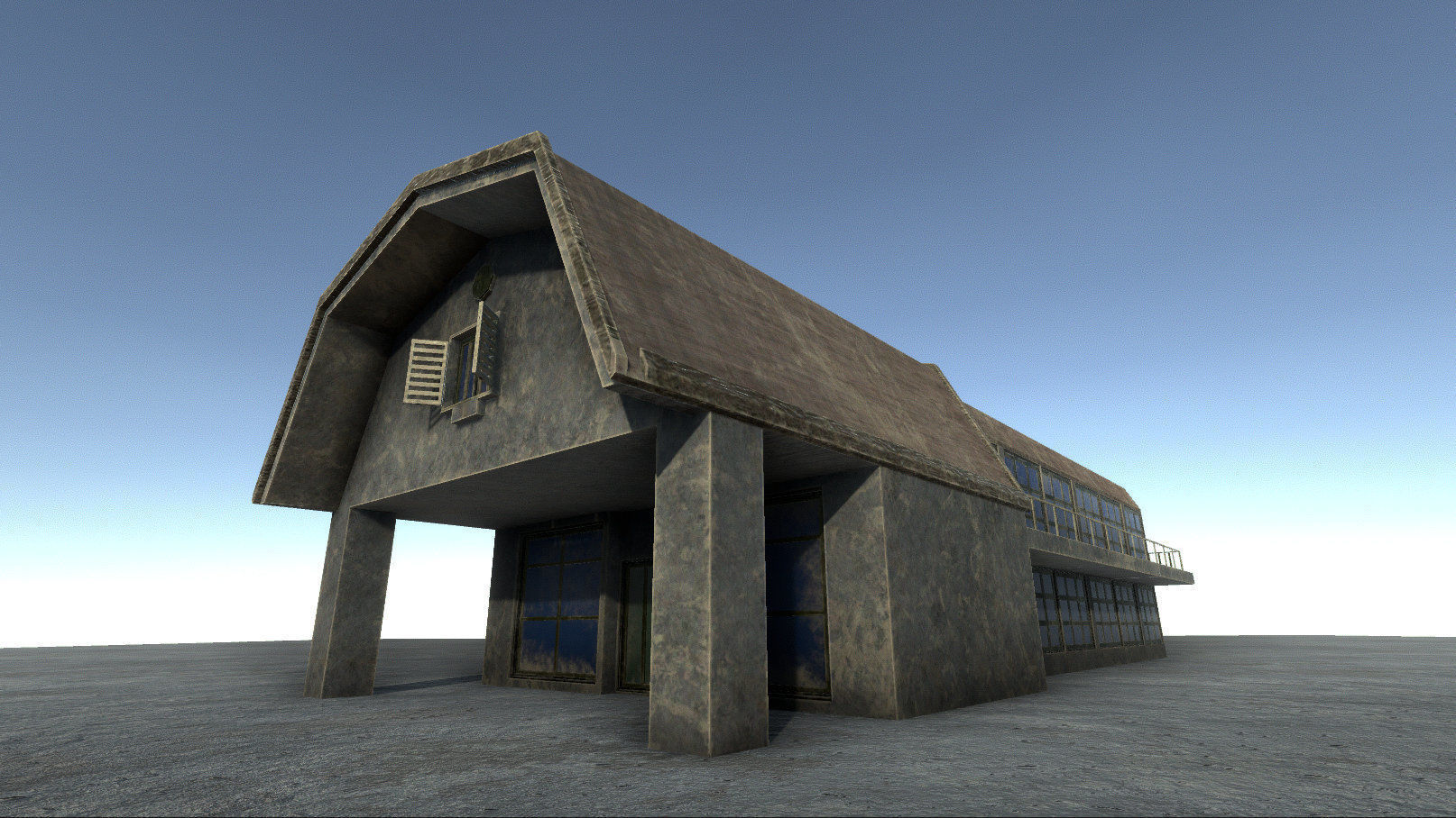 42 buildings for Unity and Unreal Engine Package Low-poly 3D model_18