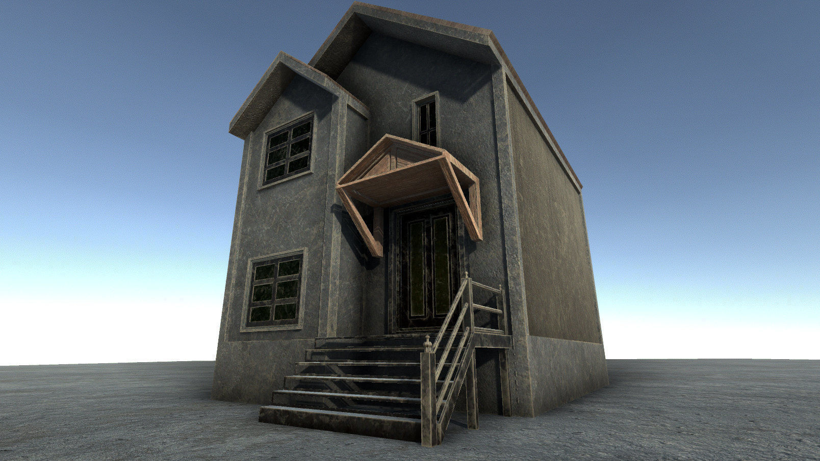 42 buildings for Unity and Unreal Engine Package Low-poly 3D model_23