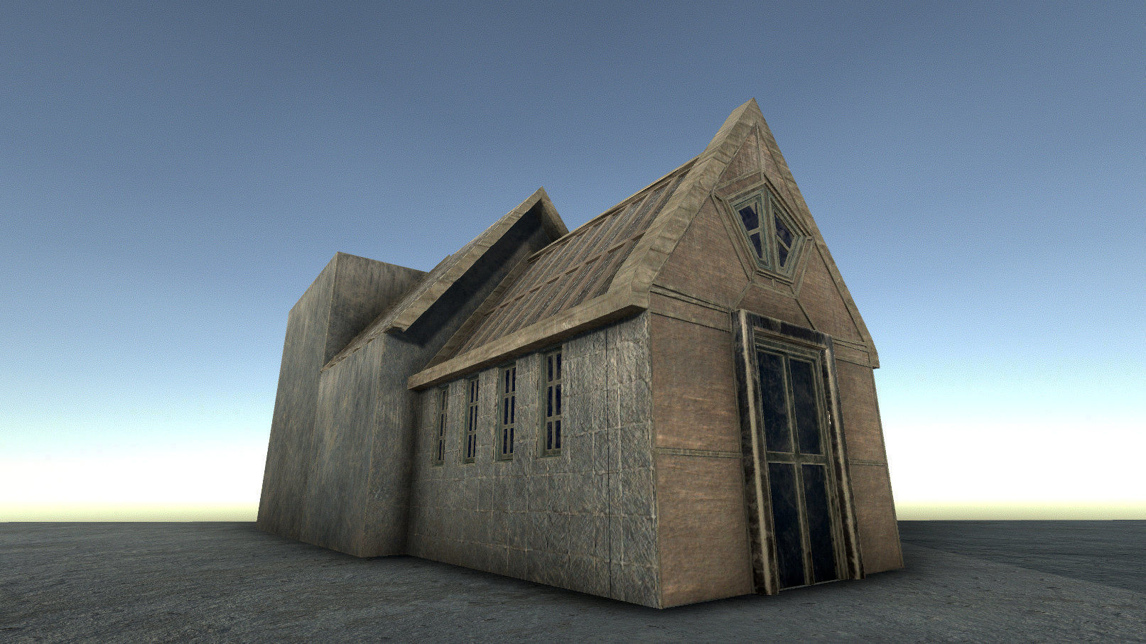 42 buildings for Unity and Unreal Engine Package Low-poly 3D model_14