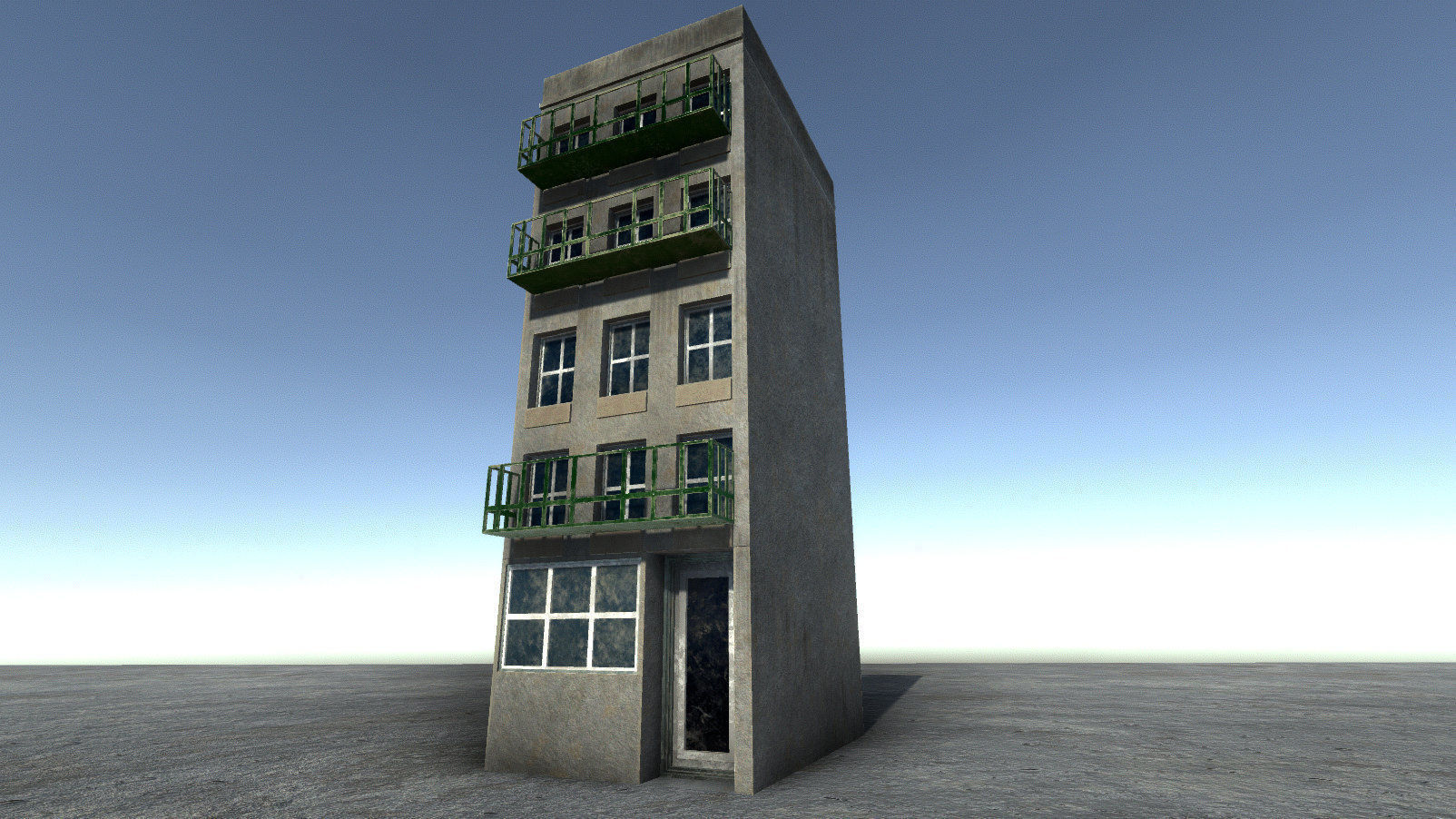 42 buildings for Unity and Unreal Engine Package Low-poly 3D model_3