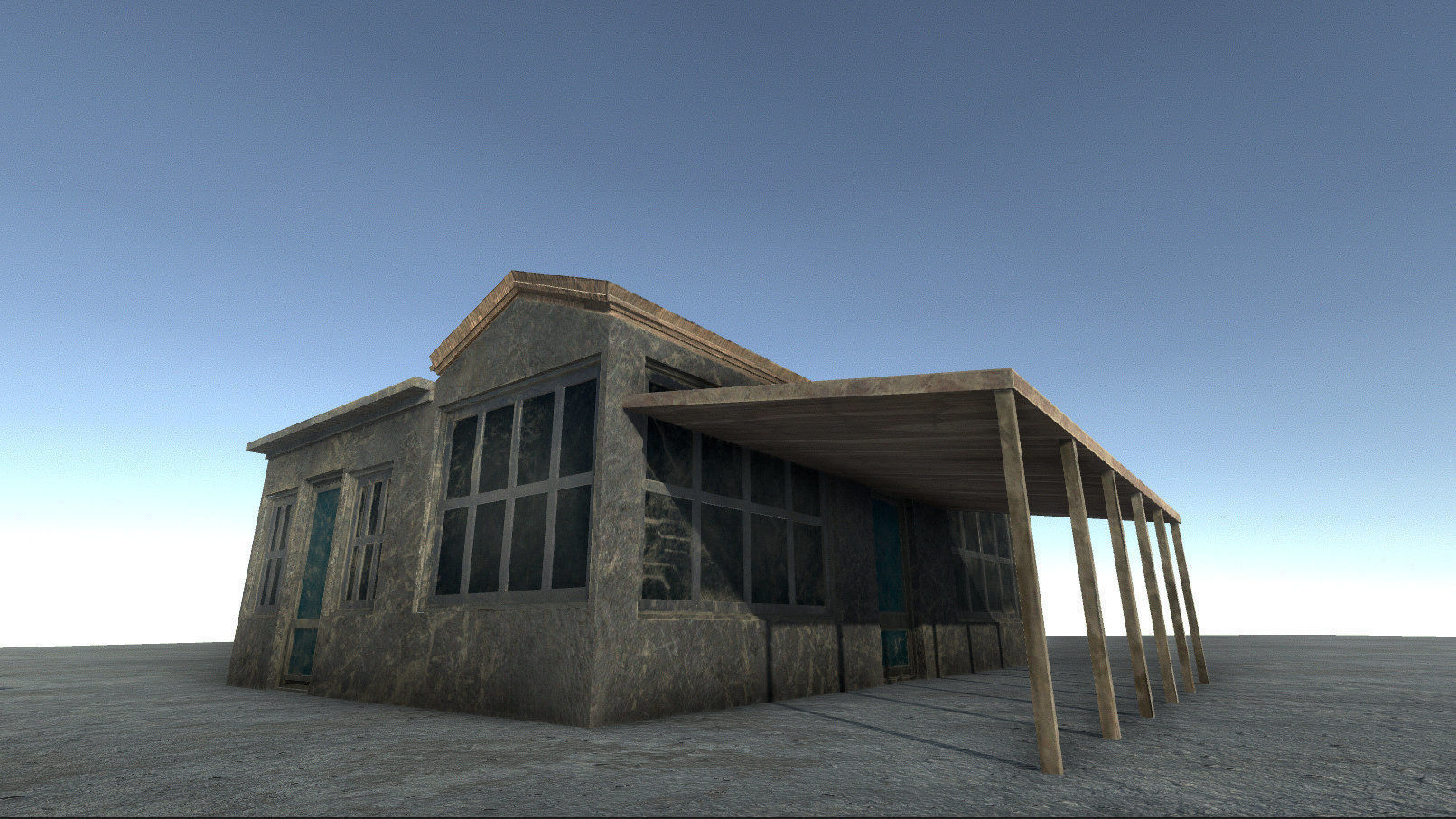 42 buildings for Unity and Unreal Engine Package Low-poly 3D model_20