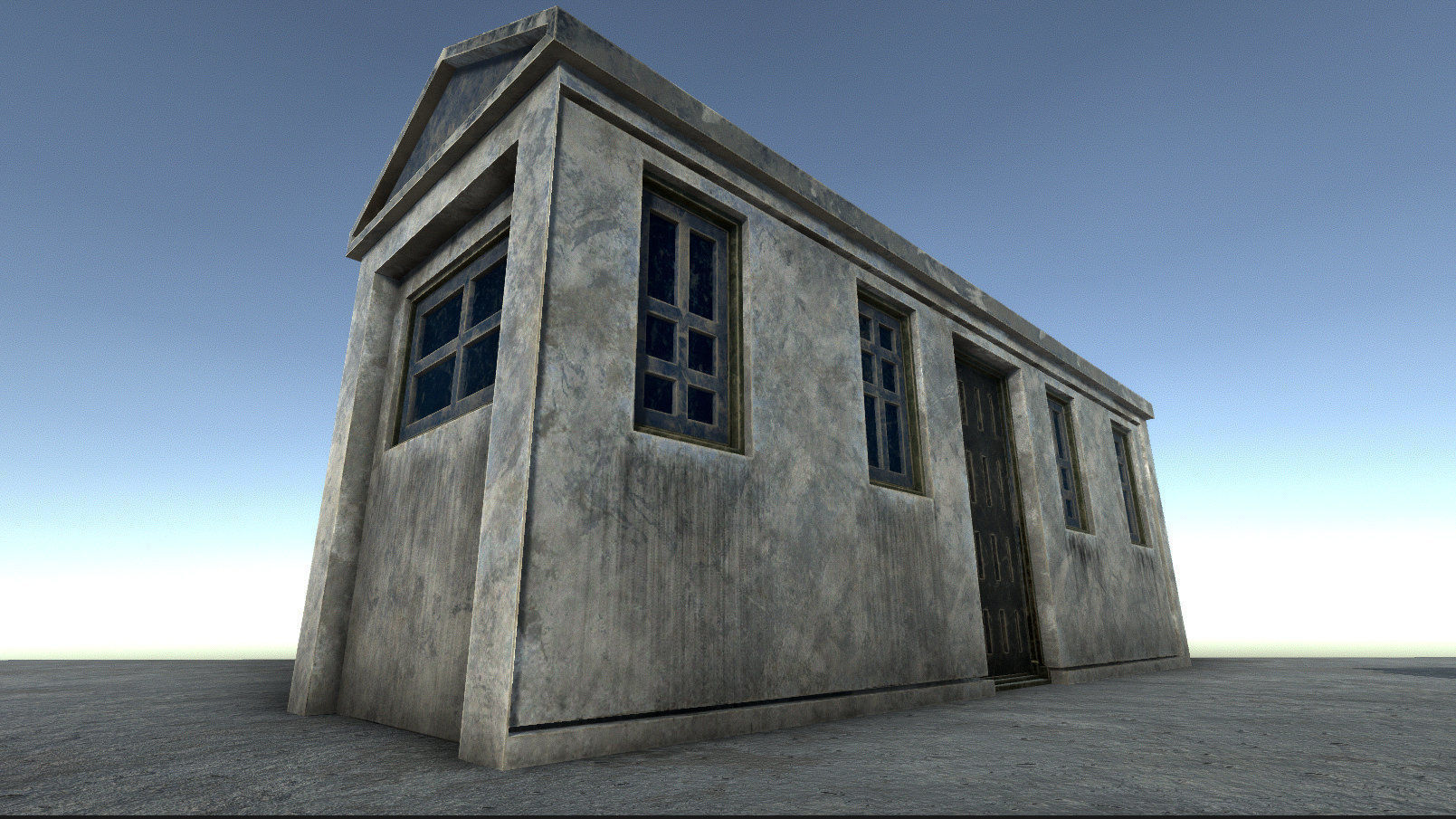 42 buildings for Unity and Unreal Engine Package Low-poly 3D model_15