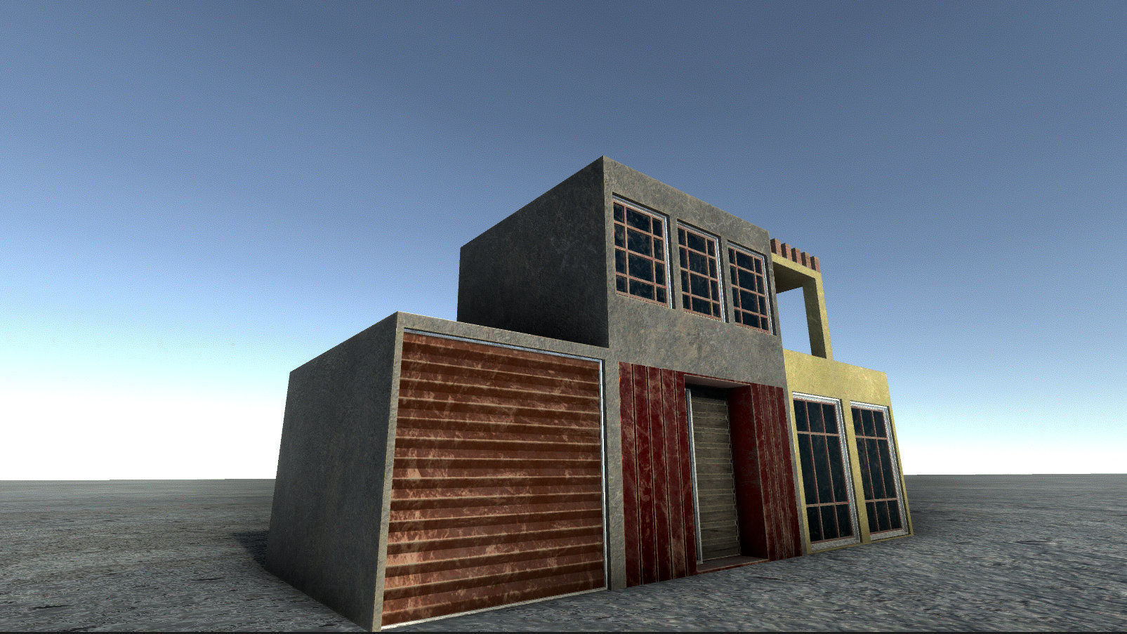 42 buildings for Unity and Unreal Engine Package Low-poly 3D model_24