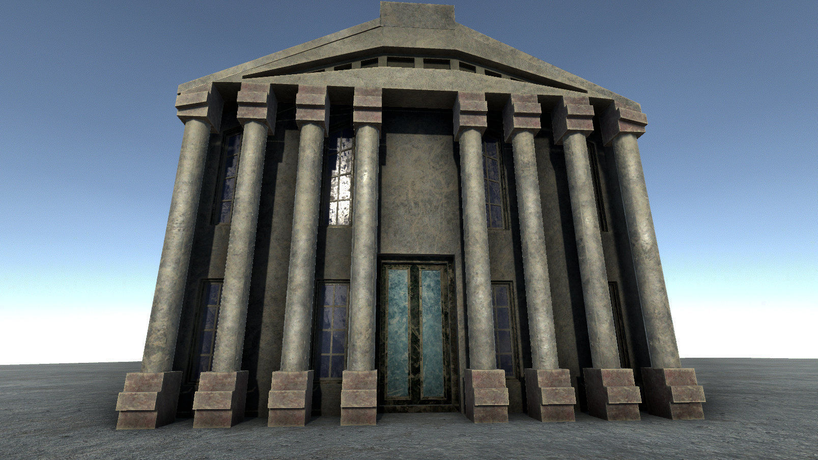 42 buildings for Unity and Unreal Engine Package Low-poly 3D model_30