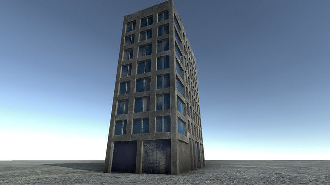 42 buildings for Unity and Unreal Engine Package Low-poly 3D model 2