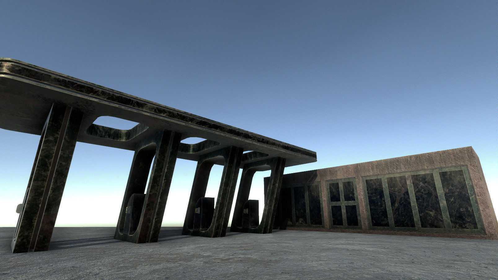 42 buildings for Unity and Unreal Engine Package Low-poly 3D model_16