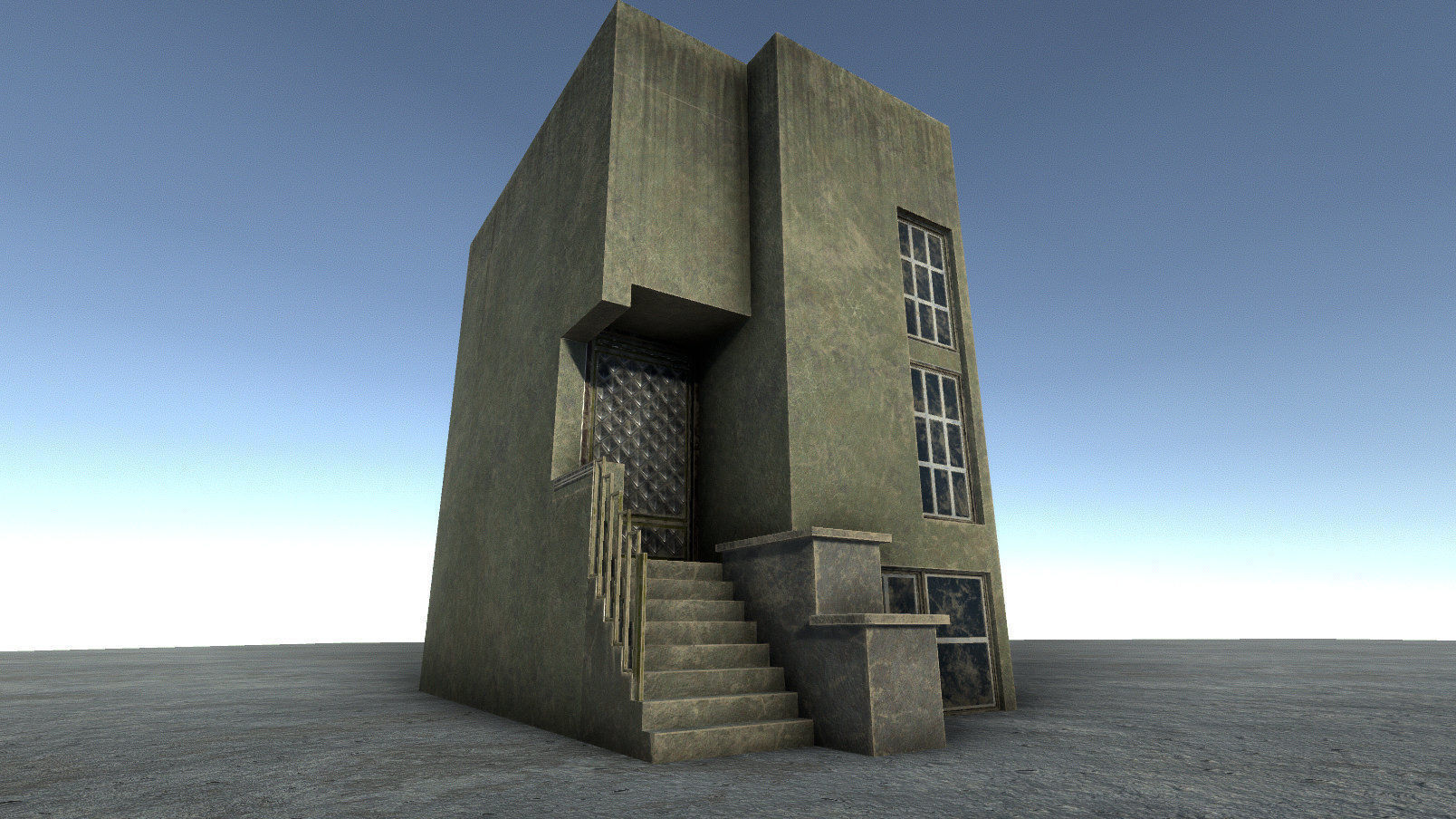 42 buildings for Unity and Unreal Engine Package Low-poly 3D model_22