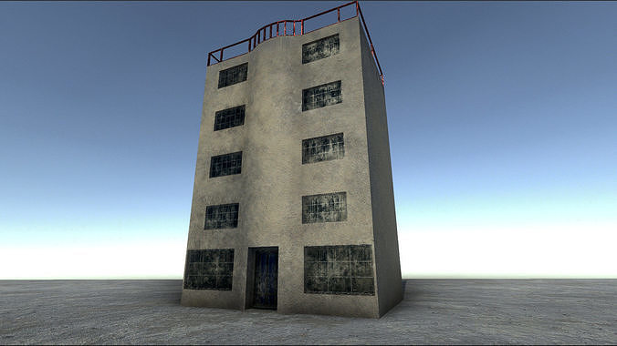 42 buildings for Unity and Unreal Engine Package Low-poly 3D model 6