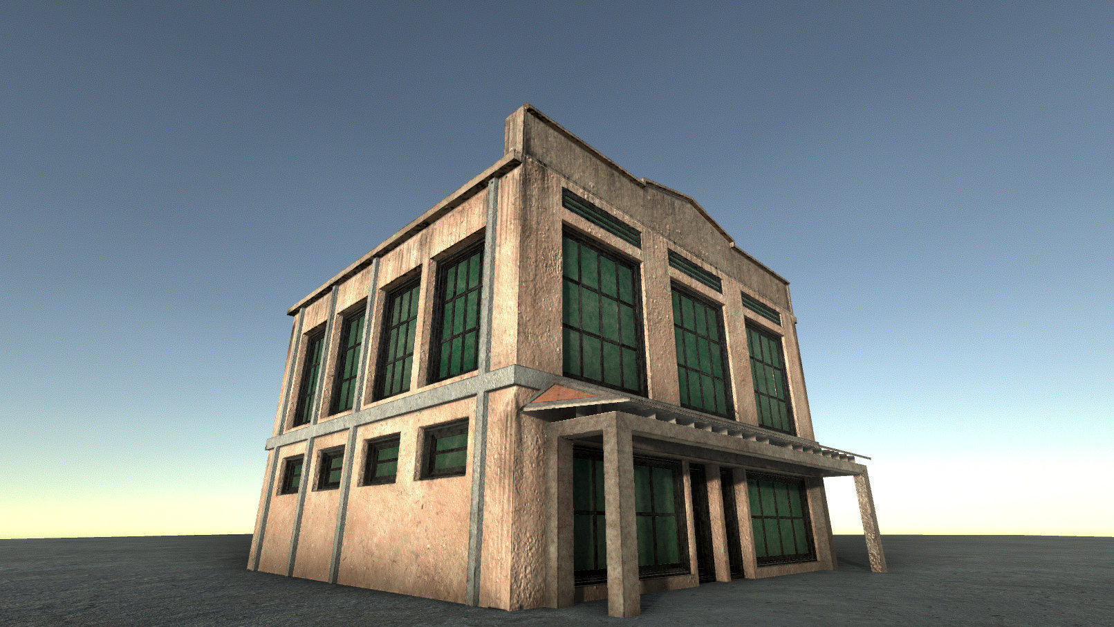 42 buildings for Unity and Unreal Engine Package Low-poly 3D model_38