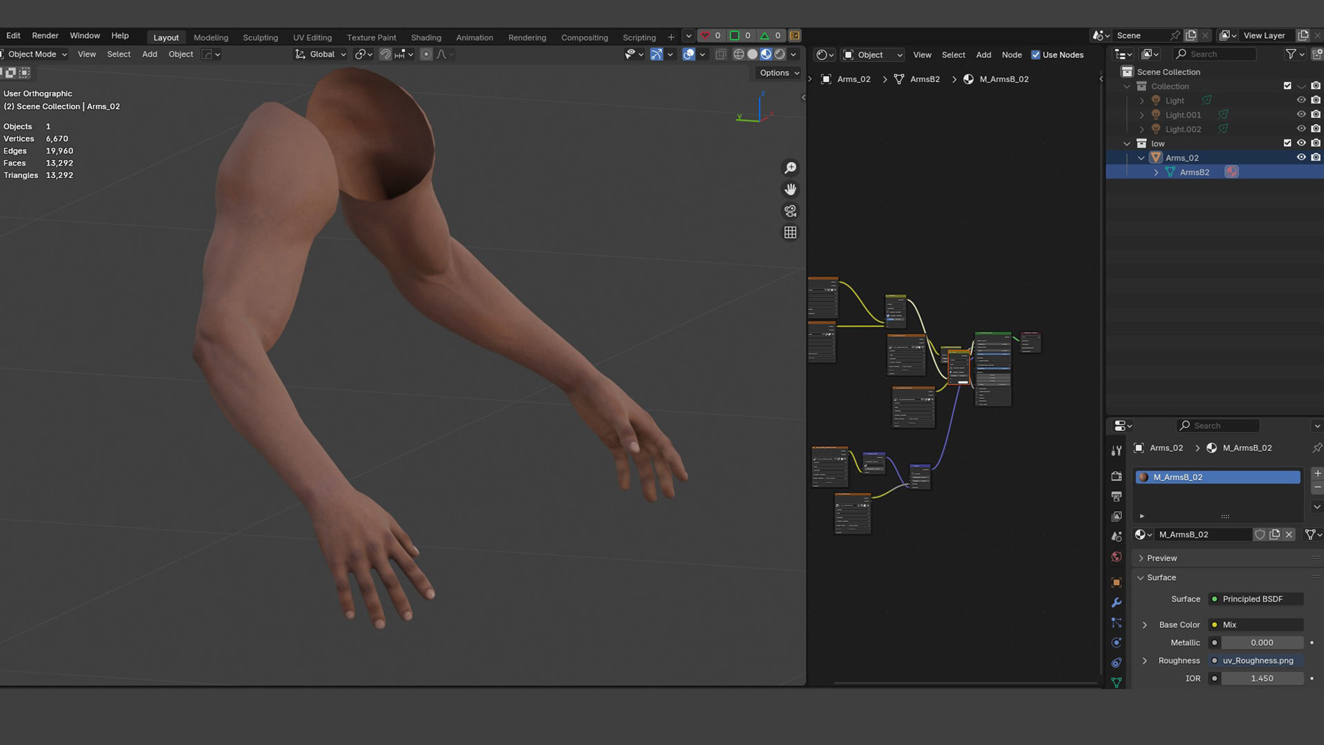 First Person Arms - 2 Low-poly 3D model_11