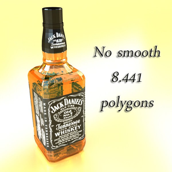 Jack Daniels Bottle 3D model_11