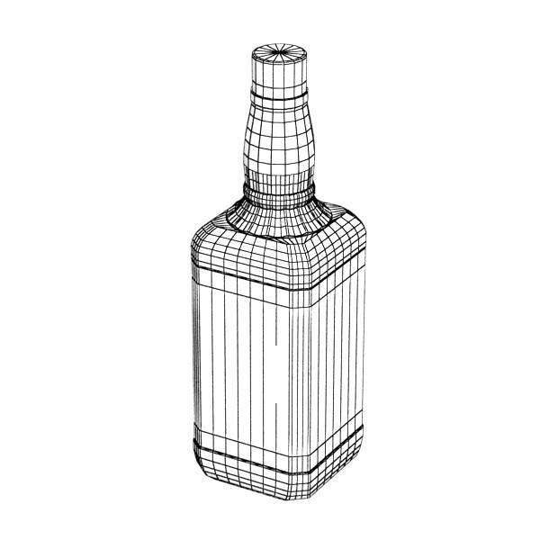 Jack Daniels Bottle 3D model_12