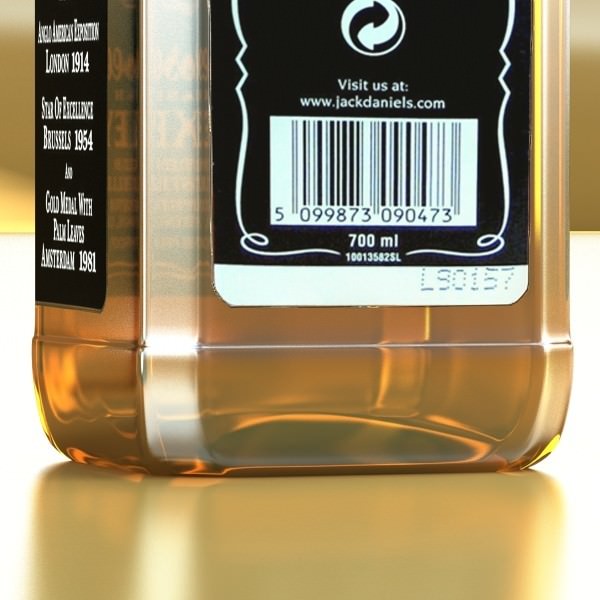 Jack Daniels Bottle 3D model_8