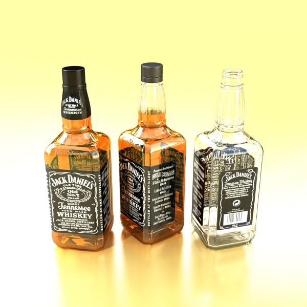 Jack Daniels Bottle 3D model_2