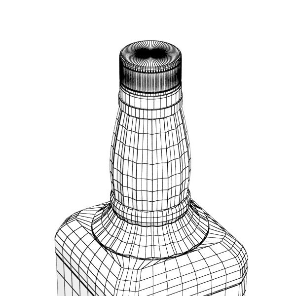 Jack Daniels Bottle 3D model_14