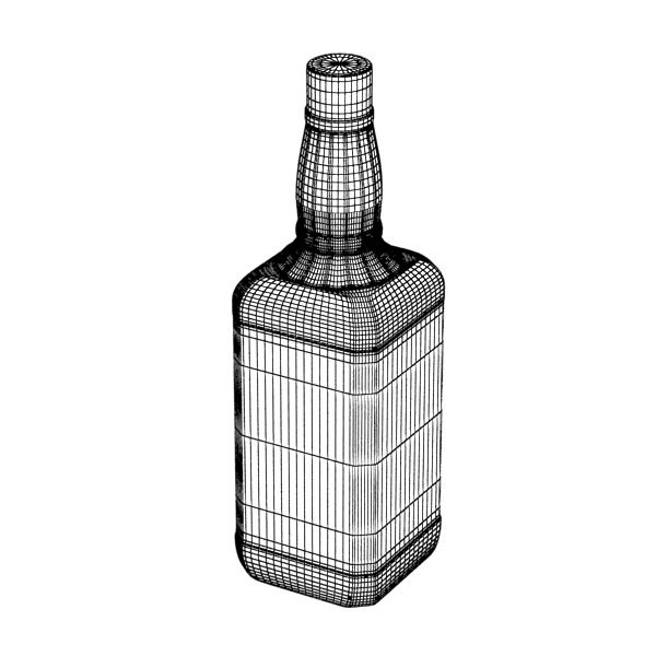Jack Daniels Bottle 3D model_13