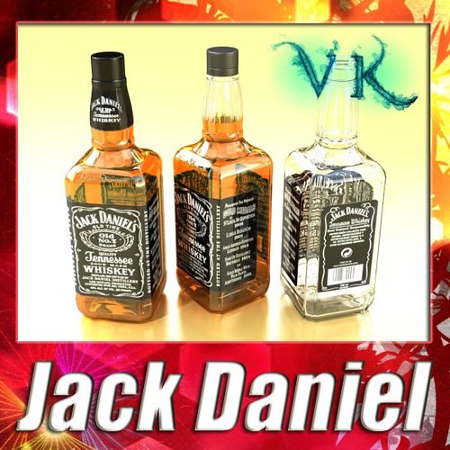 max 3ds modeling in bottle a Model Bottle .obj Daniels Jack .fbx  .max CGTrader.com 3D  .3ds