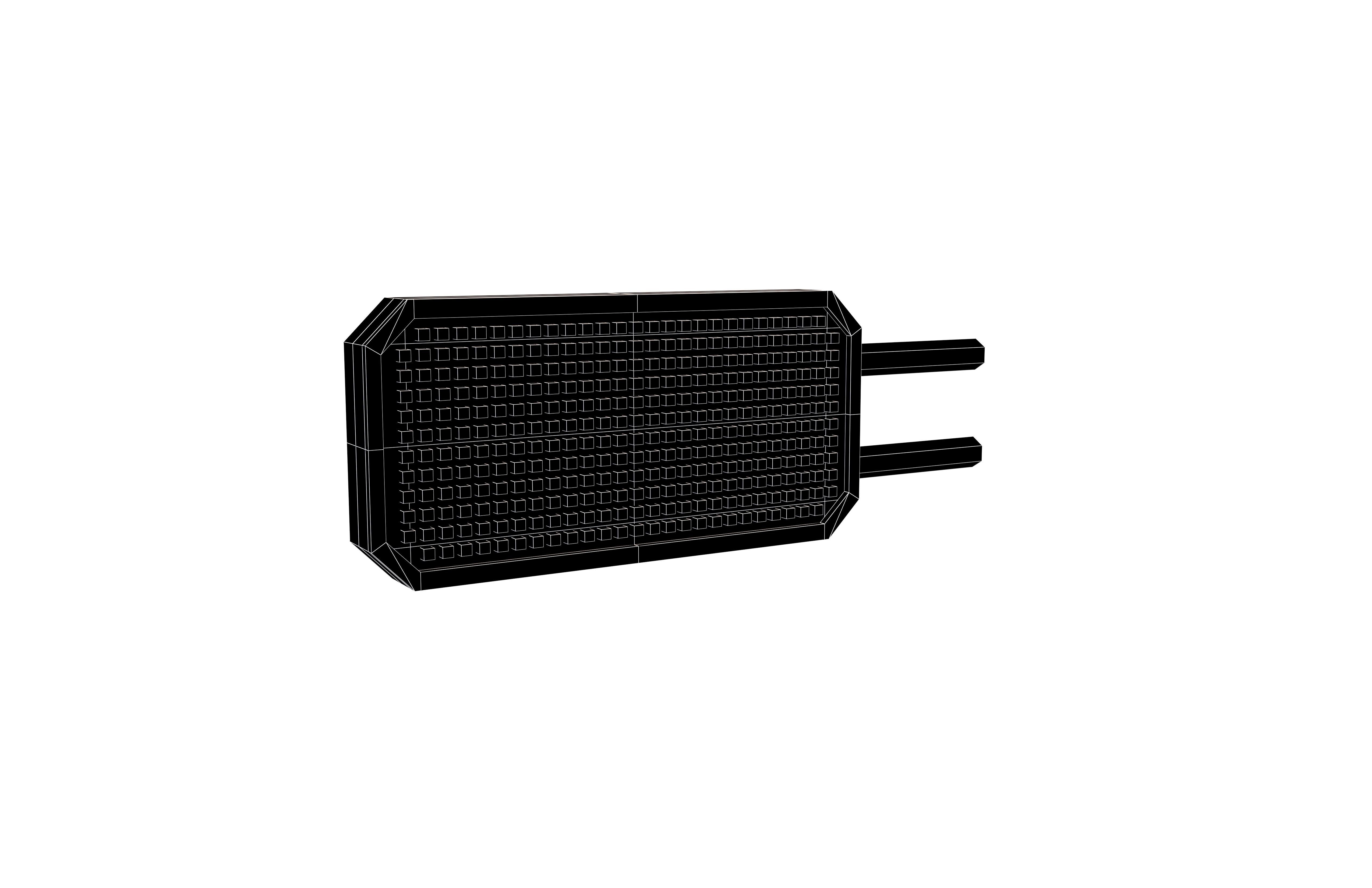 Sci Fi LCD Direction Display Board v1 015 Low-poly 3D model_4