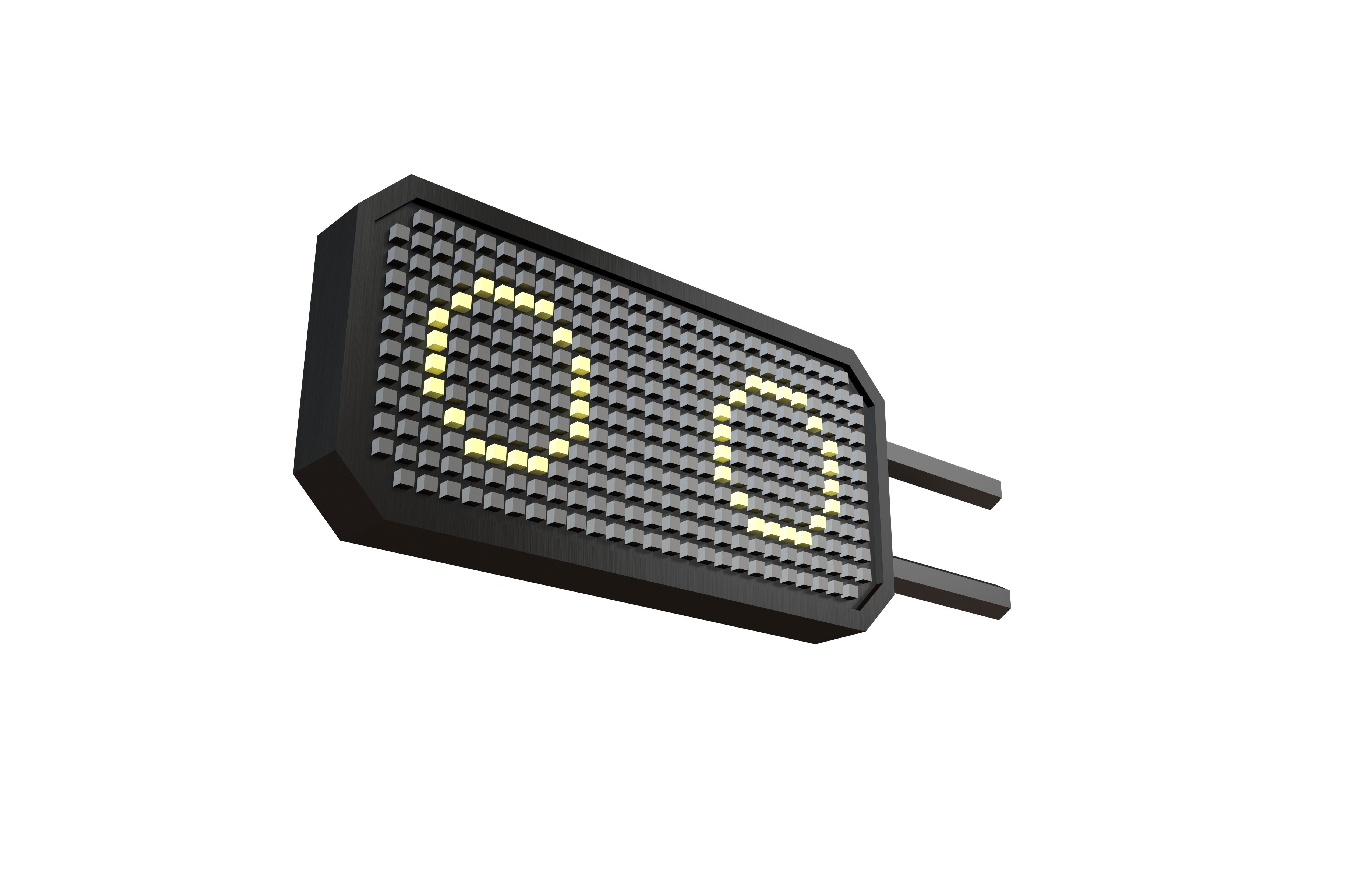 Sci Fi LCD Direction Display Board v1 015 Low-poly 3D model_3