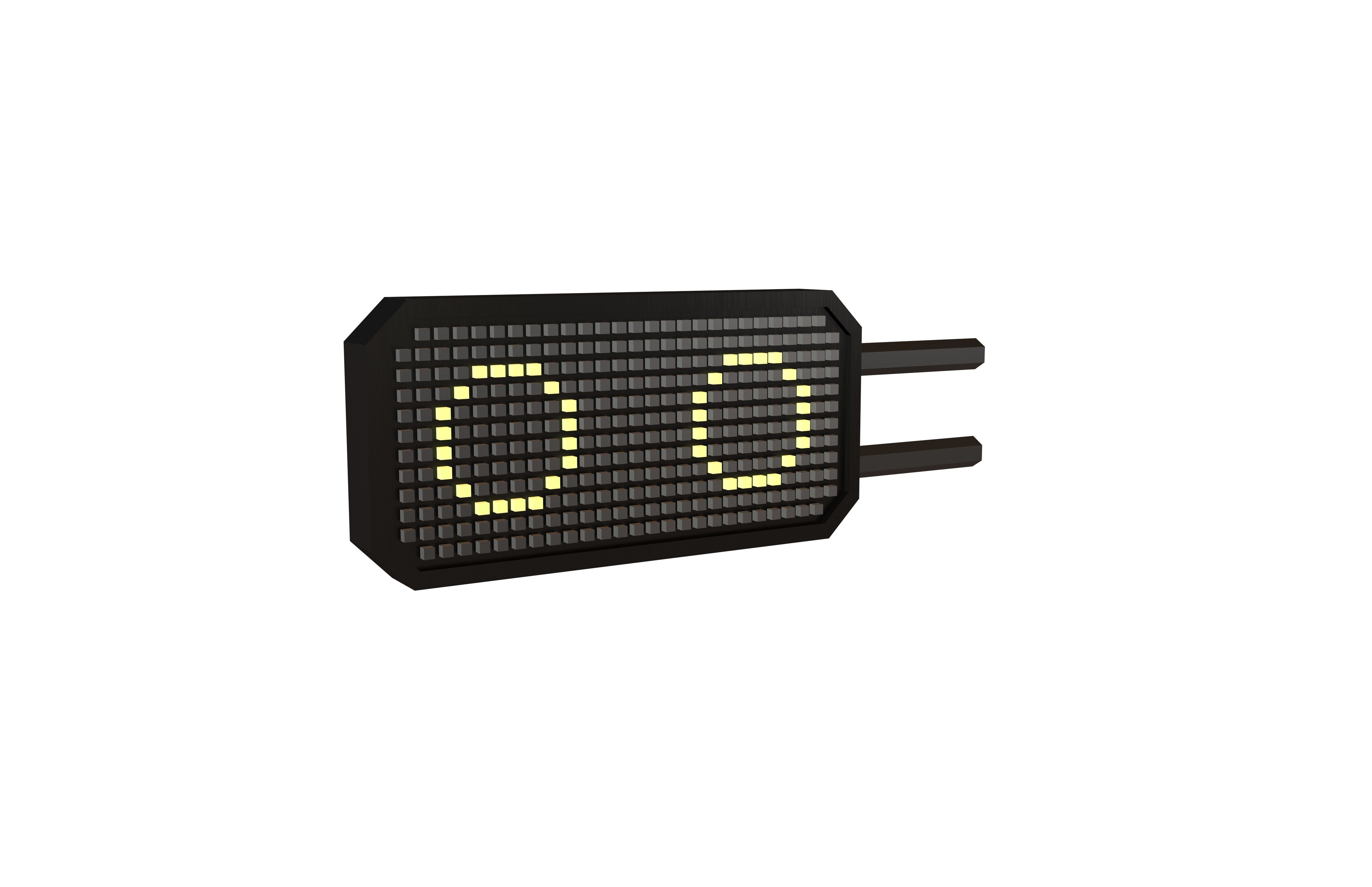 Sci Fi LCD Direction Display Board v1 015 Low-poly 3D model_1