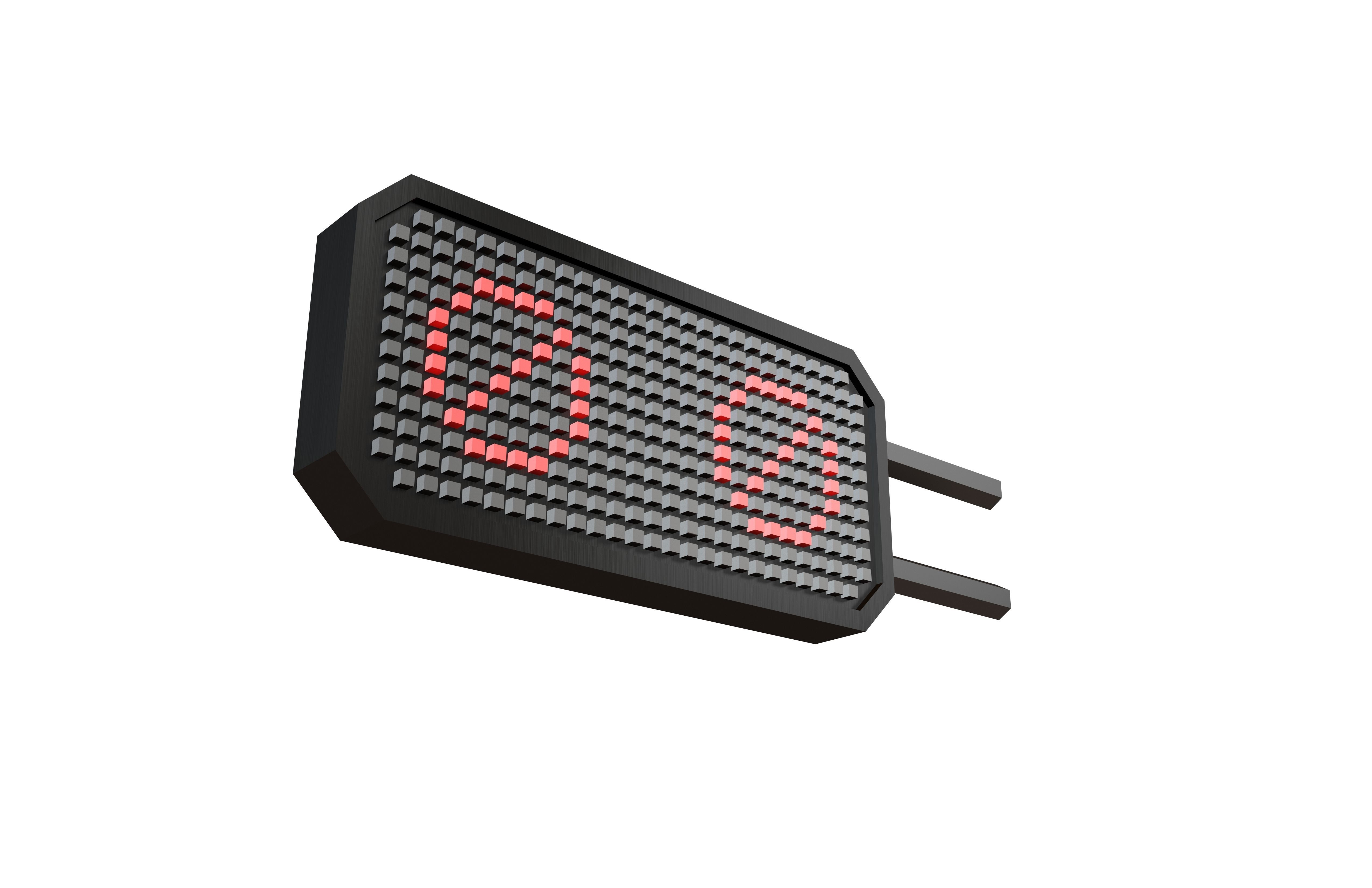 Sci Fi LCD Direction Display Board v1 016 Low-poly 3D model_3