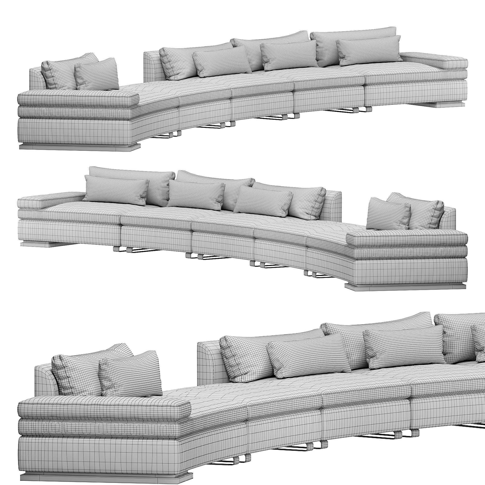 VISION ORIGAMI Sofa 3D model_3