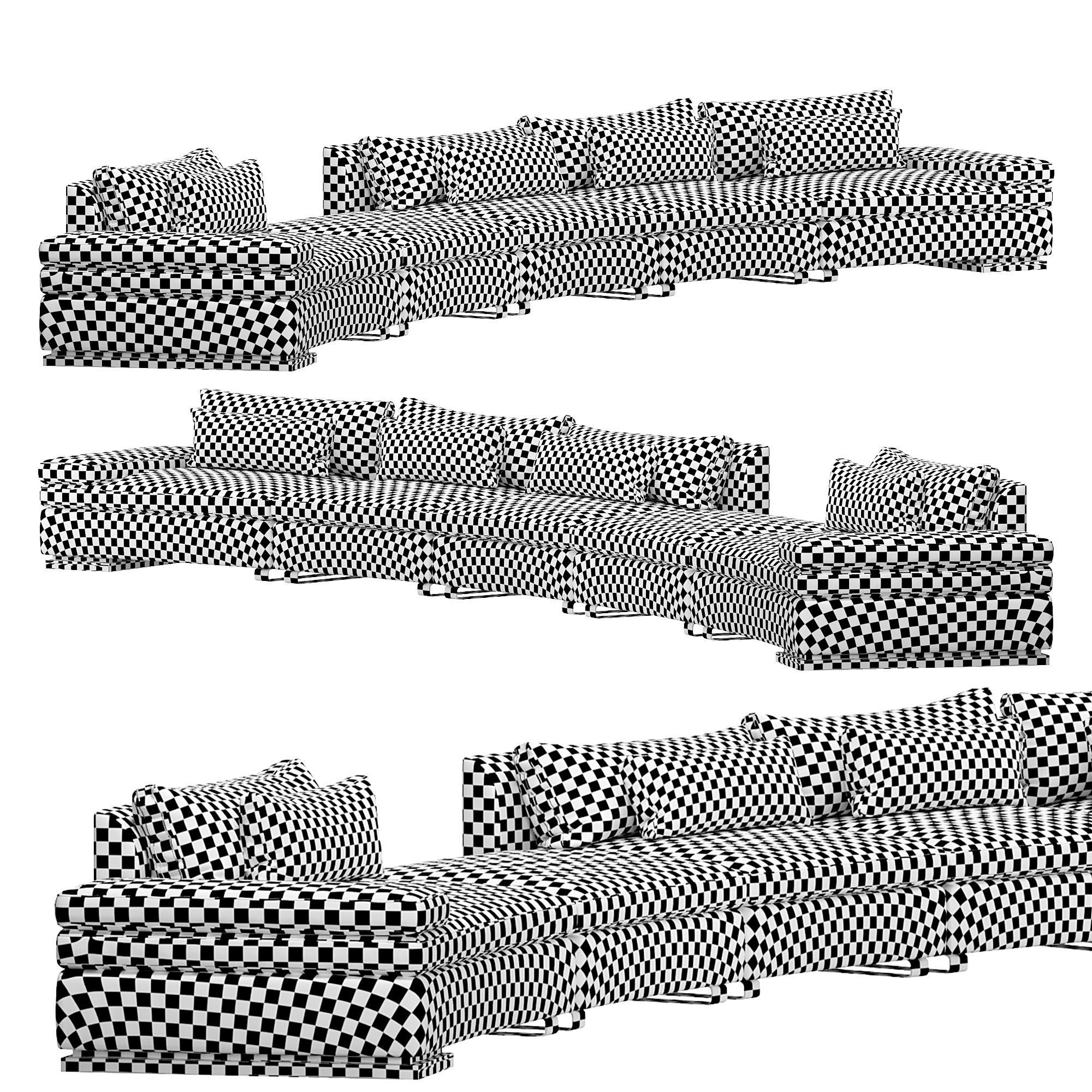 VISION ORIGAMI Sofa 3D model_4