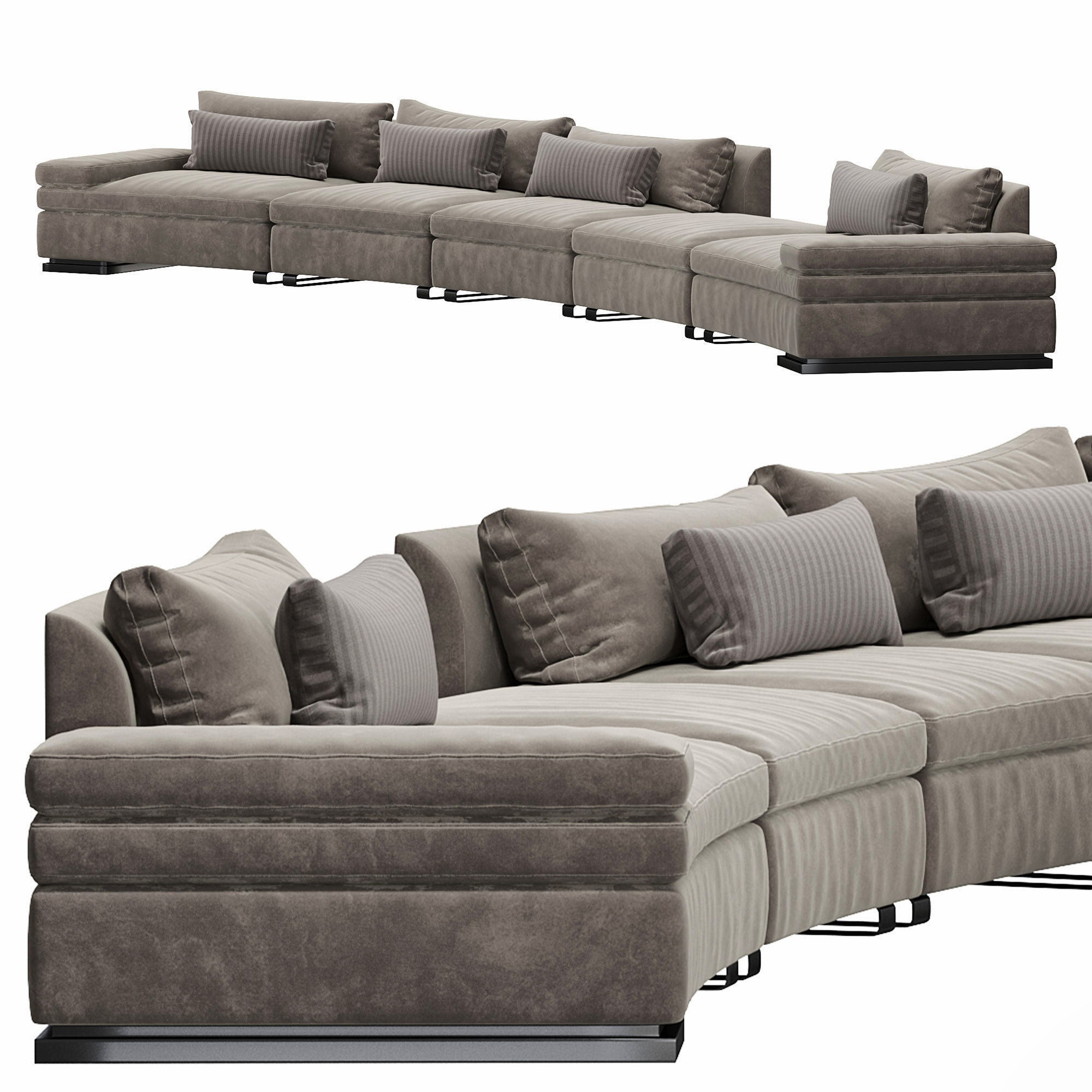 VISION ORIGAMI Sofa 3D model_2