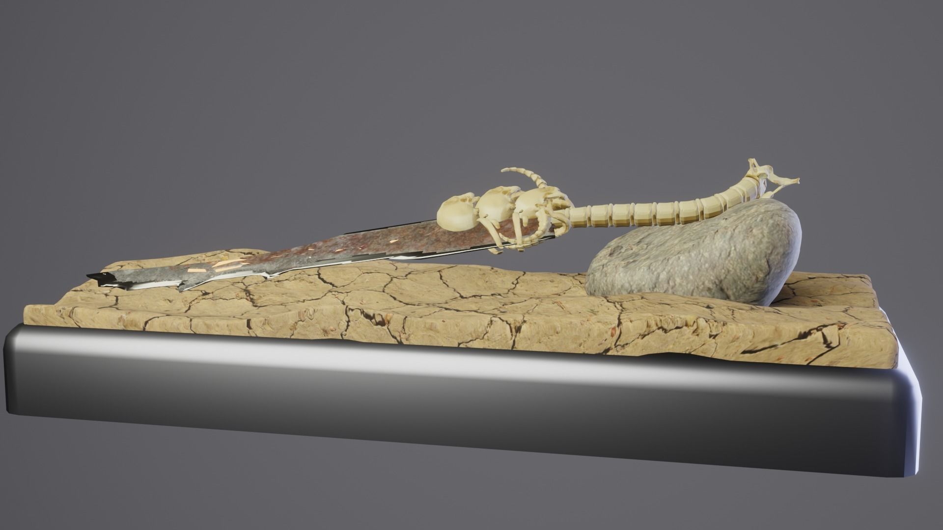 Bone Great Sword 3D model_30