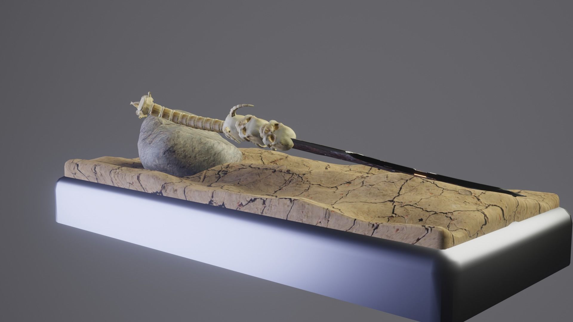 Bone Great Sword 3D model_41