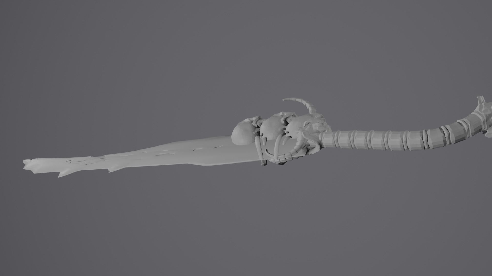Bone Great Sword 3D model_9
