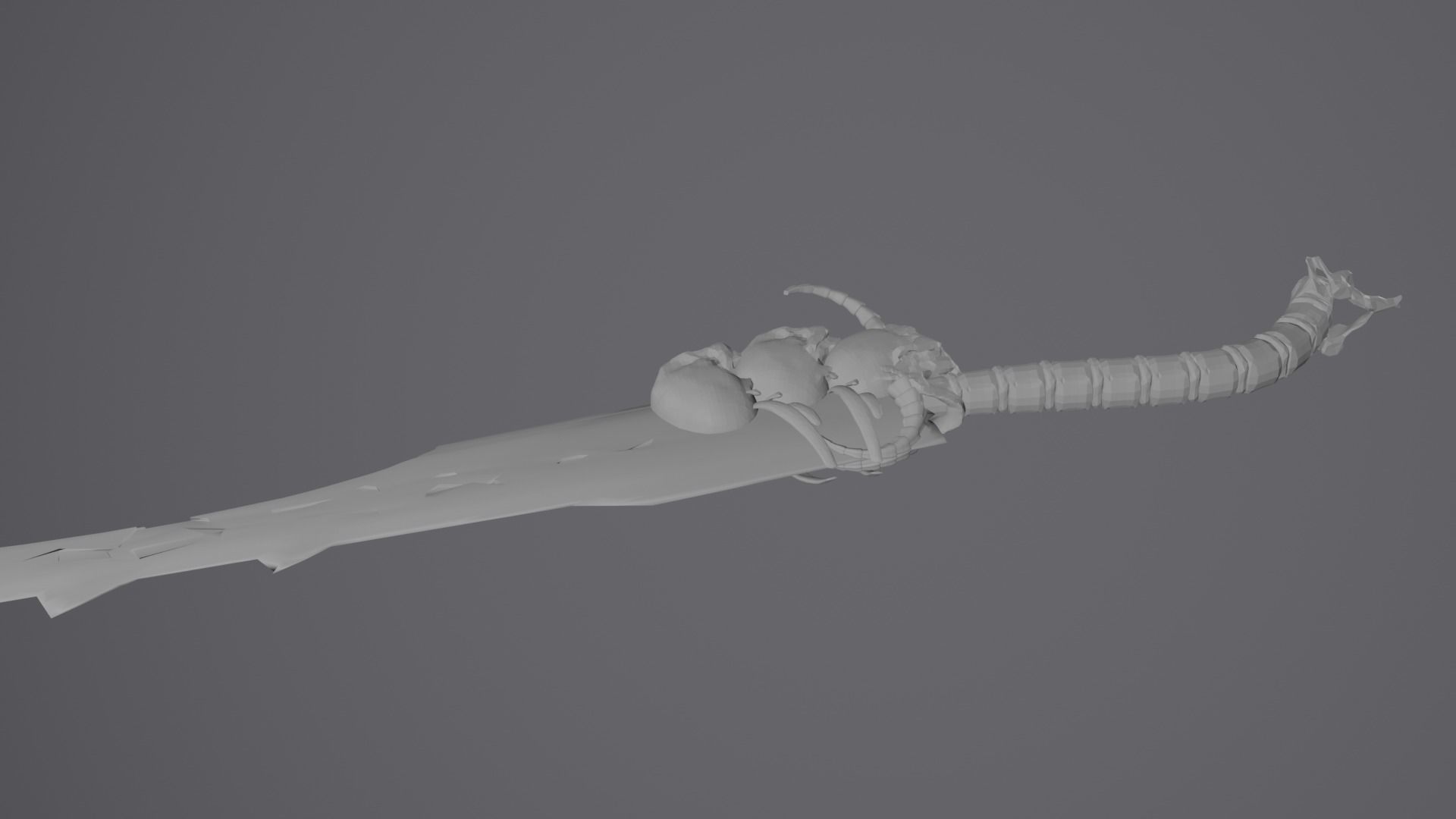 Bone Great Sword 3D model_5