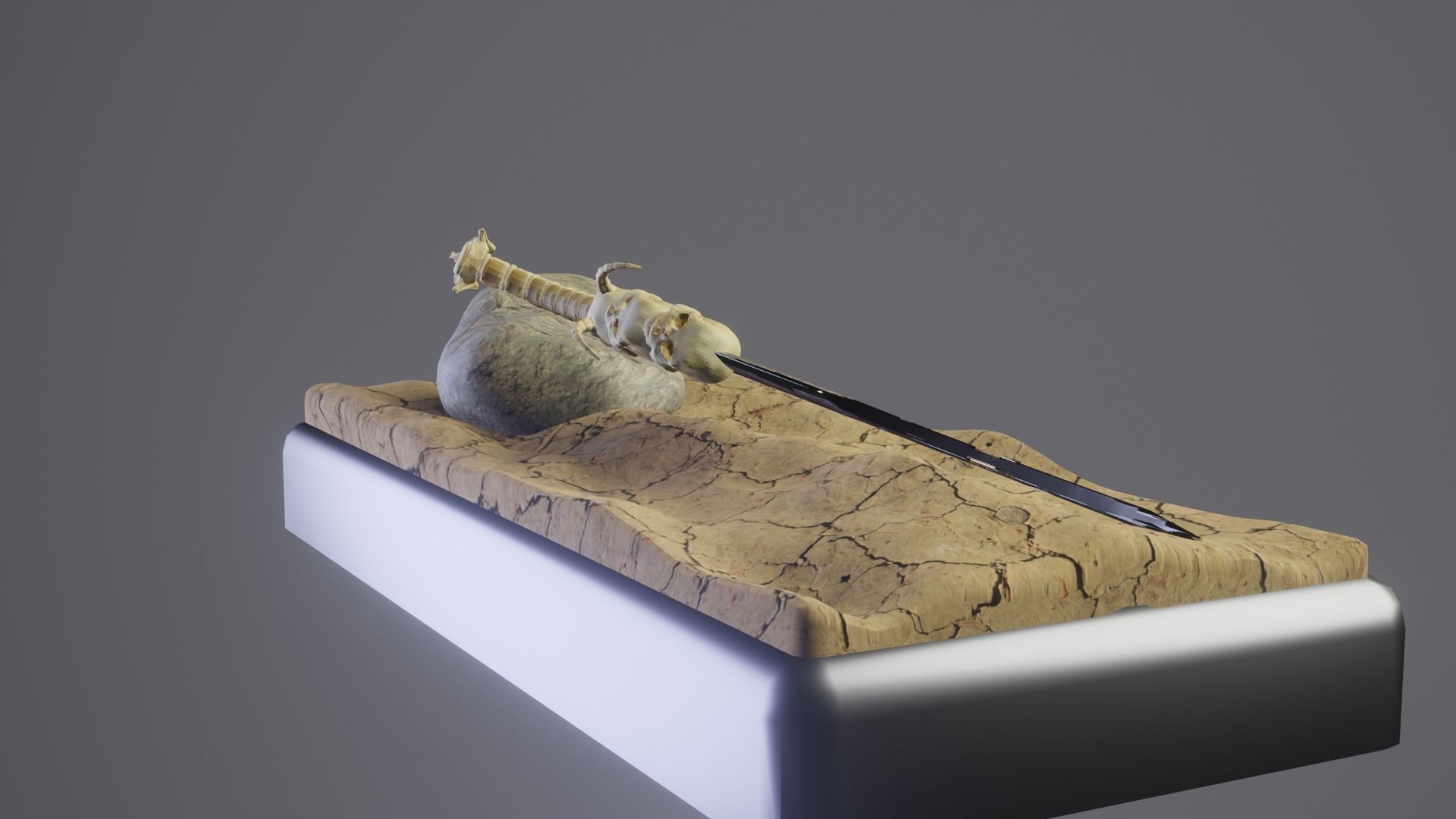 Bone Great Sword 3D model_50