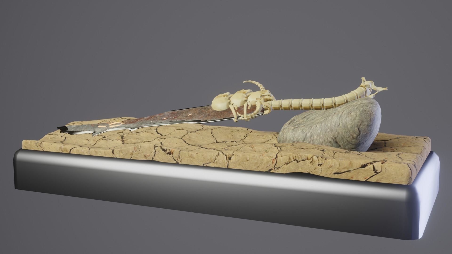 Bone Great Sword 3D model_81