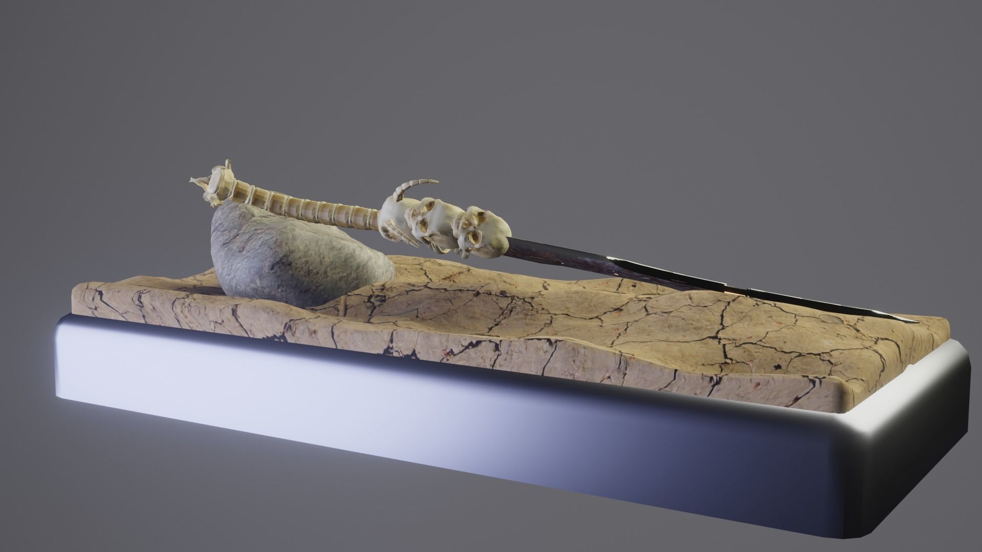 Bone Great Sword 3D model_22