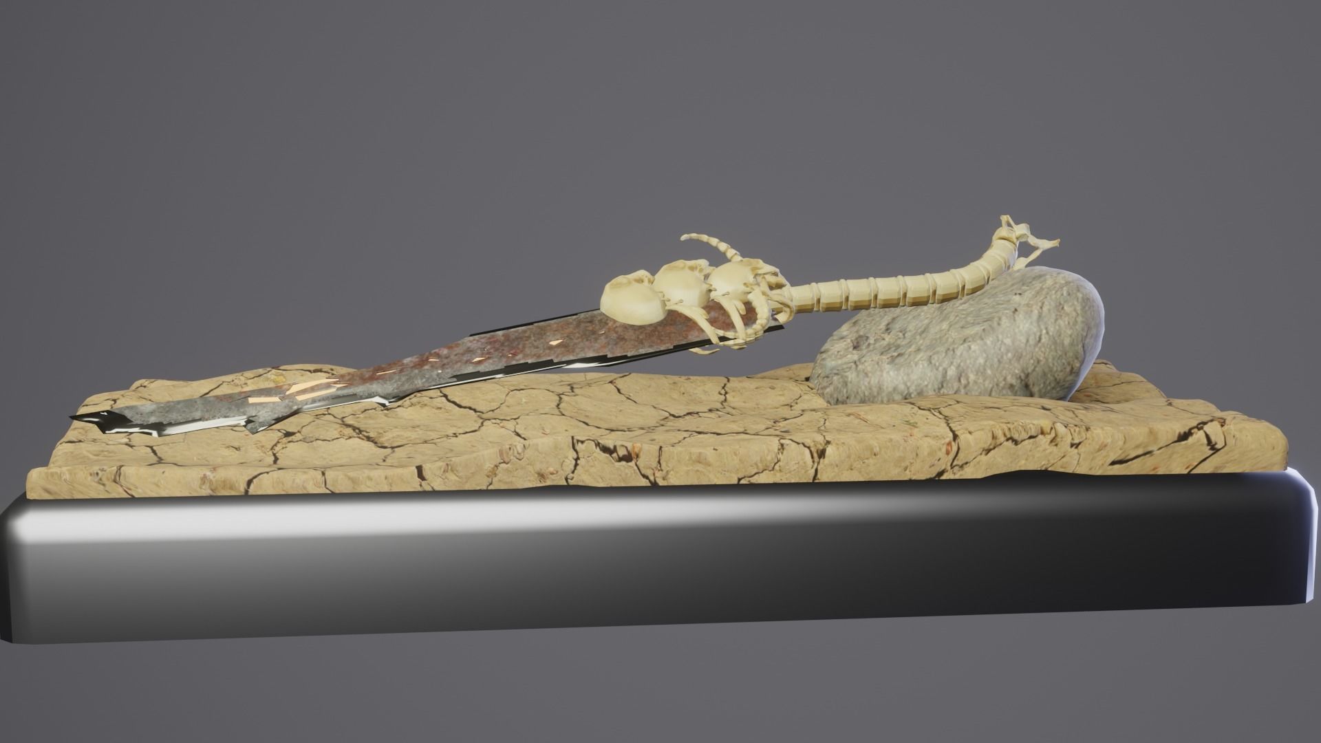 Bone Great Sword 3D model_70