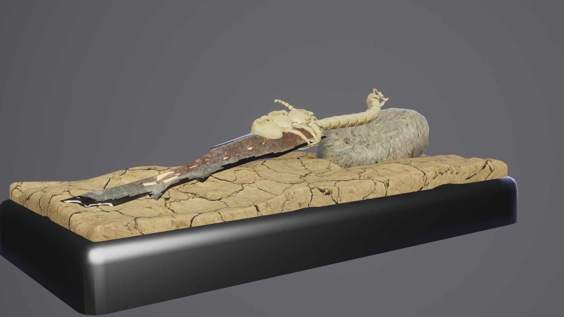 Bone Great Sword 3D model_38