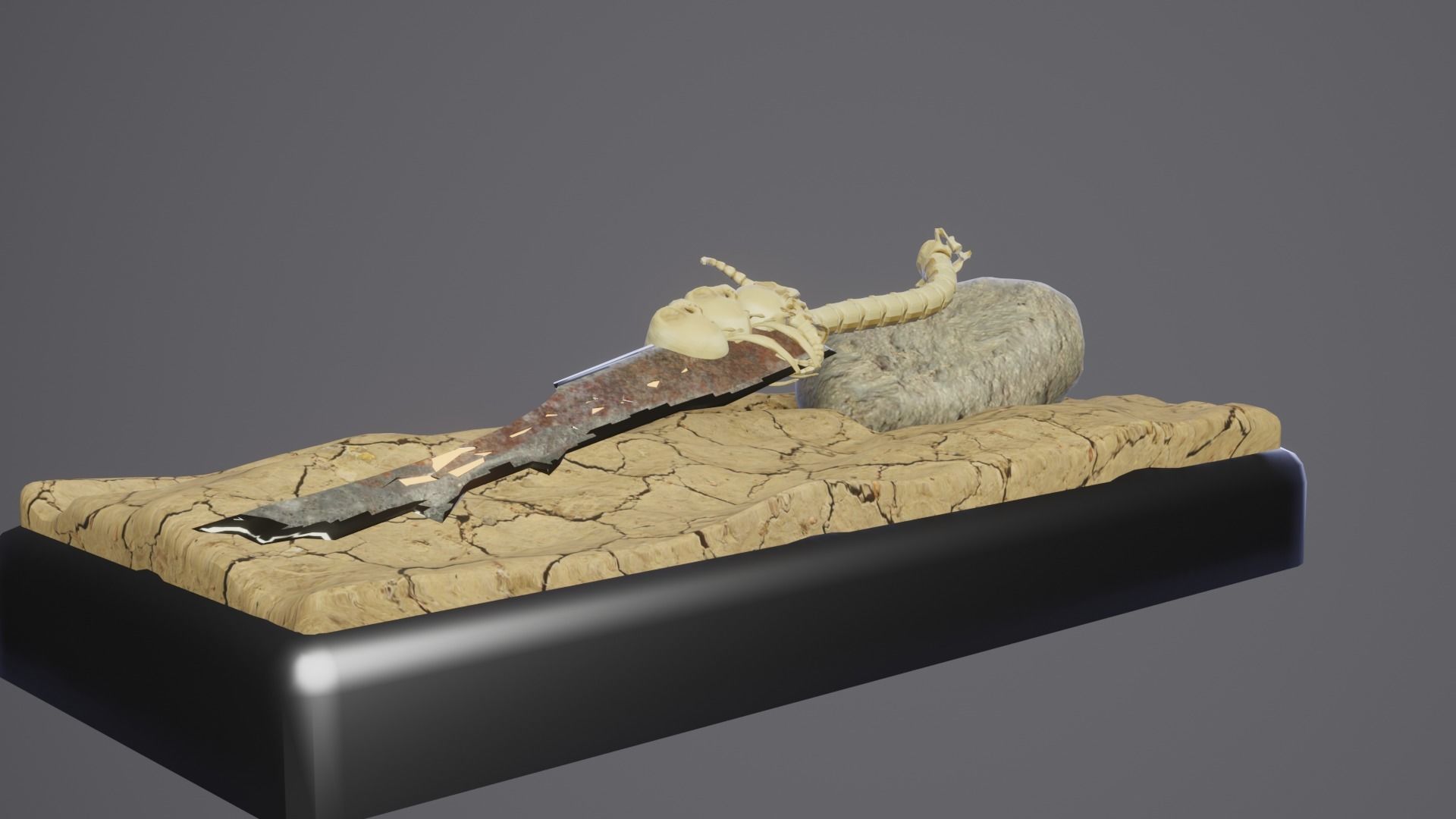Bone Great Sword 3D model_39