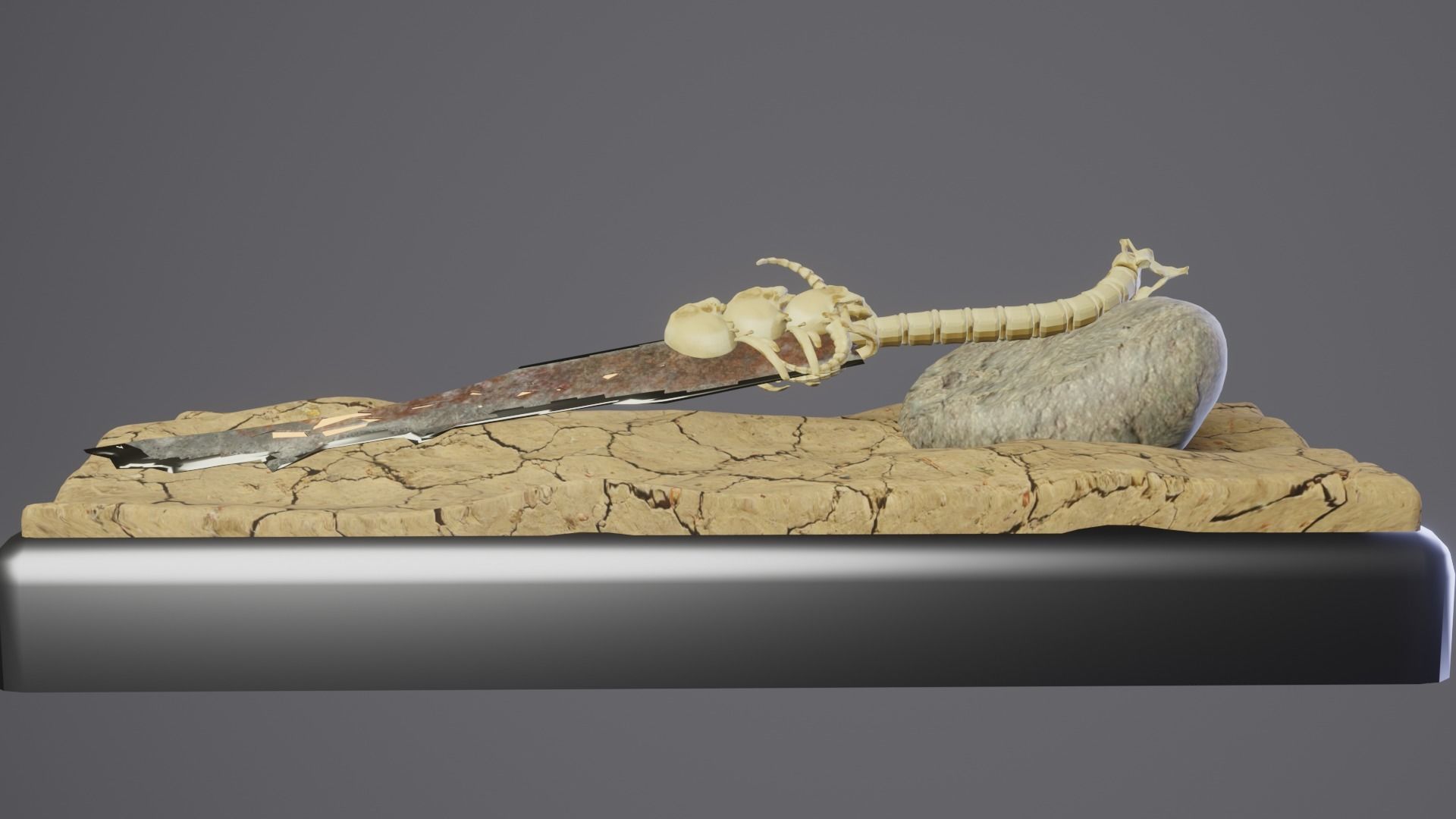 Bone Great Sword 3D model_60