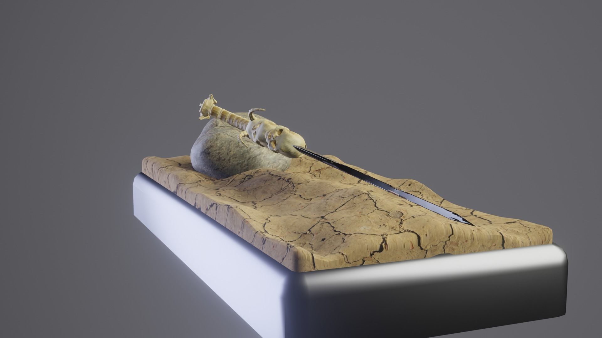 Bone Great Sword 3D model_48