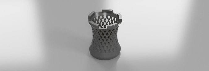 rook chess piece pen-stand  3D print model