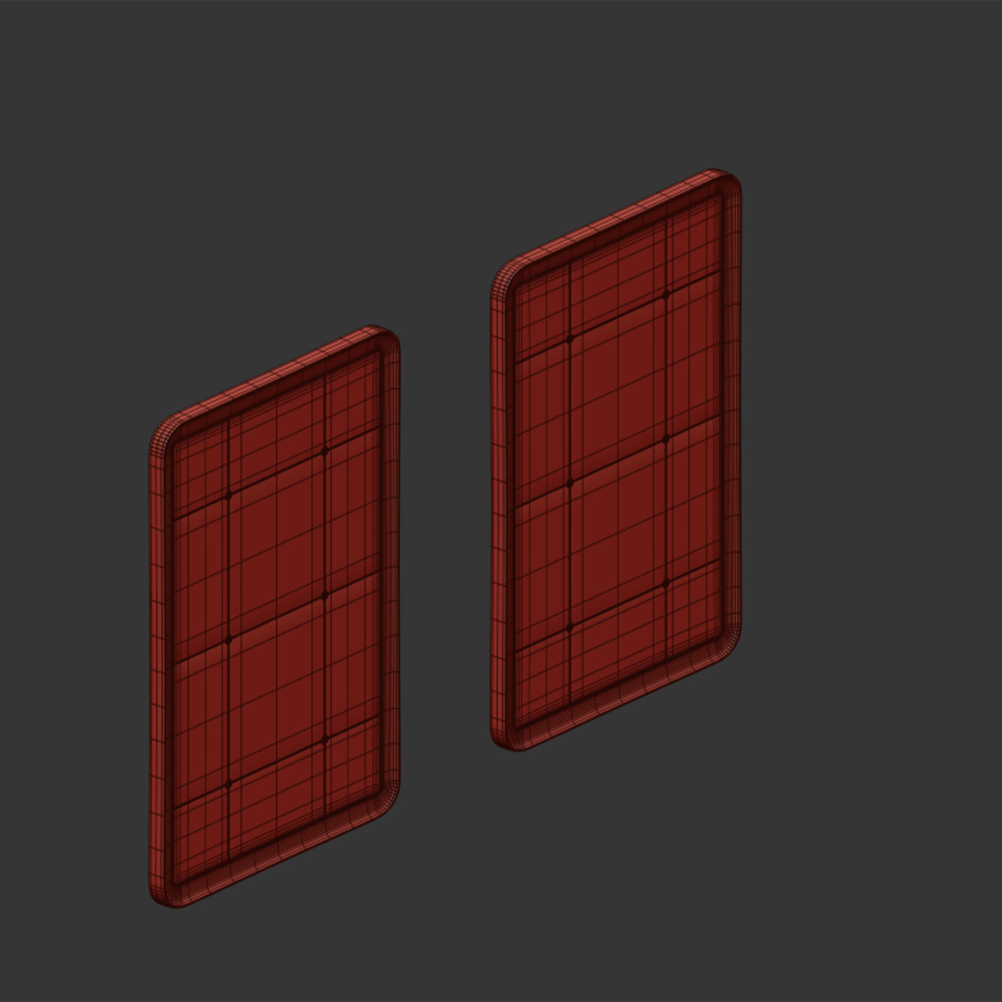 Orangery mirror by baker 3D model_6