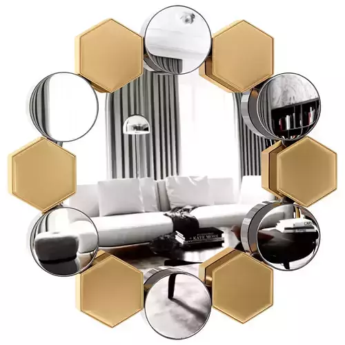 Corona mirror by baker 3D model